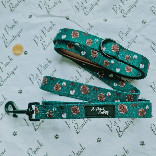 Forest Fir Cone Dog Lead Pet Pooch 1