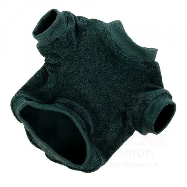 Forest Green Micro Fleece Dog Sweatshirt - Rich Paw - 2