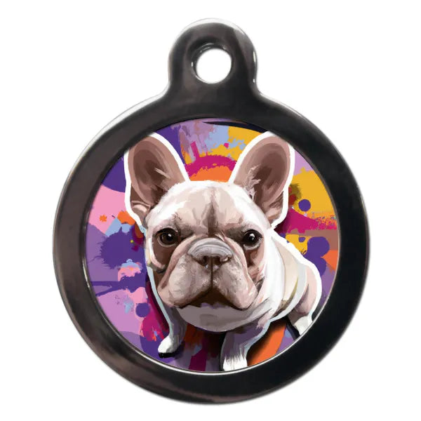 French Bulldog Graffiti Dog Id Tag Ps Pet Tags 1