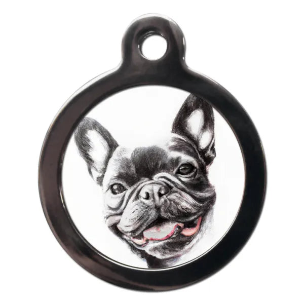 French Bulldog Portrait Dog Id Tag Ps Pet Tags 1