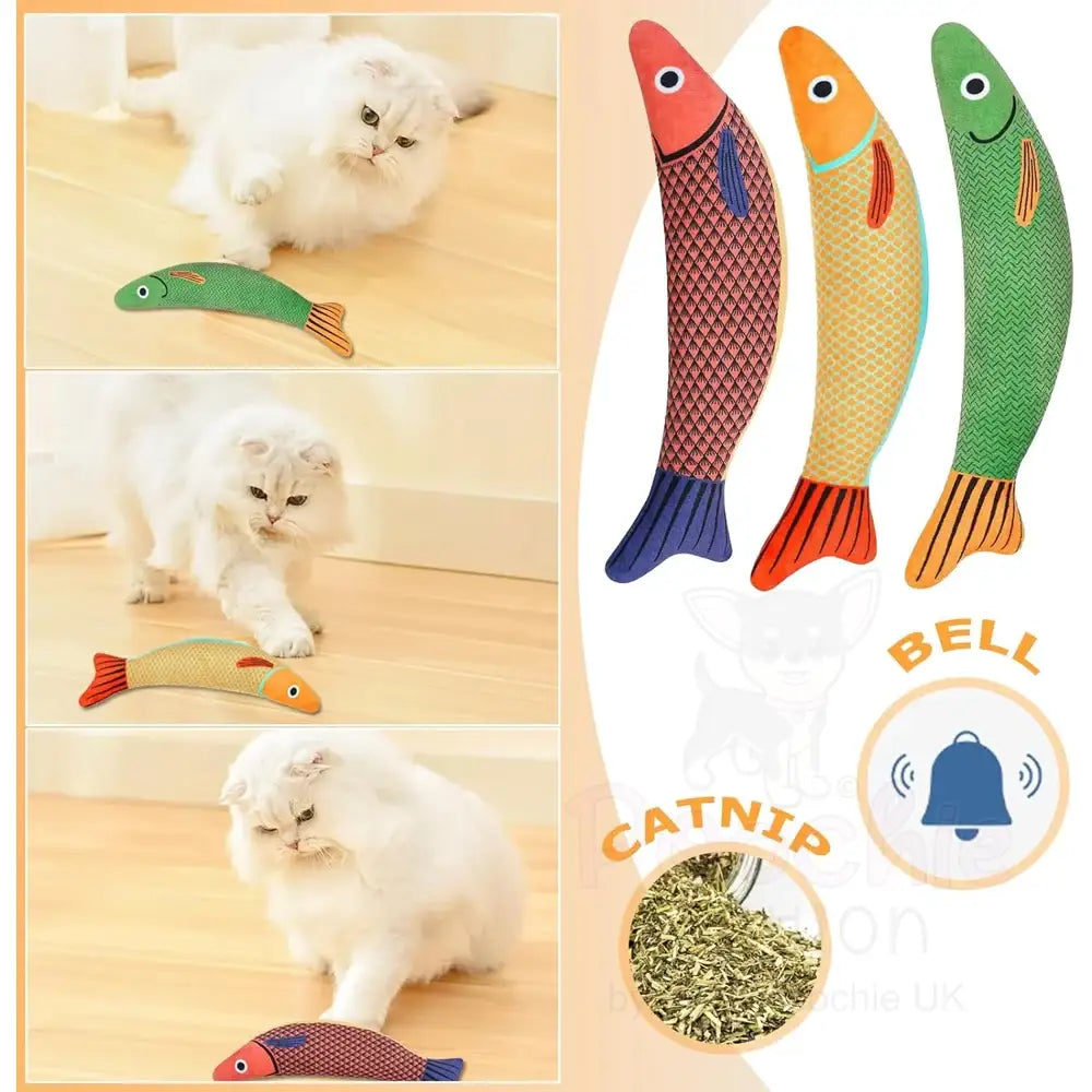 Funky Fish Cat Toys 3 Pack - Posh Catz - 3