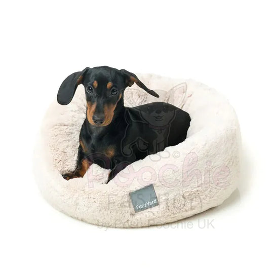 Fuzzyard Dreameazzzy Cuddler Dog Bed in Winter Cream Fuzzyard 2