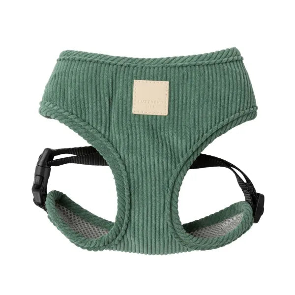 Fuzzyard Life Corduroy Dog Harness in Myrtle Green - Fuzzyard - 1