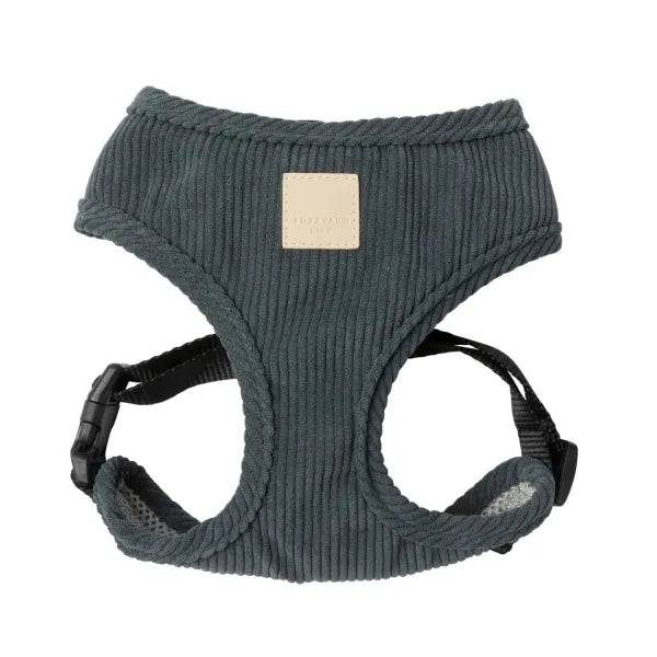Fuzzyard Life Corduroy Dog Harness in Slate Grey - Fuzzyard - 1