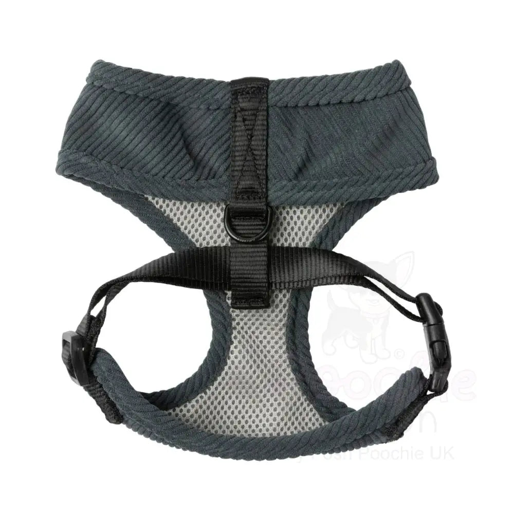 Fuzzyard Life Corduroy Dog Harness in Slate Grey - Fuzzyard - 2