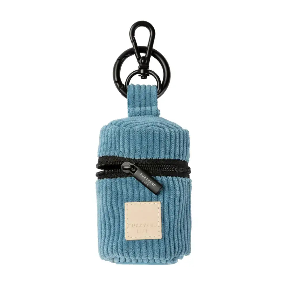 Fuzzyard Life Corduroy Poop Bag Dispenser in French Blue - Fuzzyard - 2