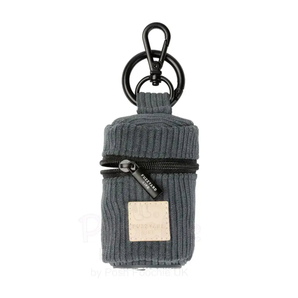 Fuzzyard Life Corduroy Poop Bag Dispenser in Slate Grey - Fuzzyard - 2