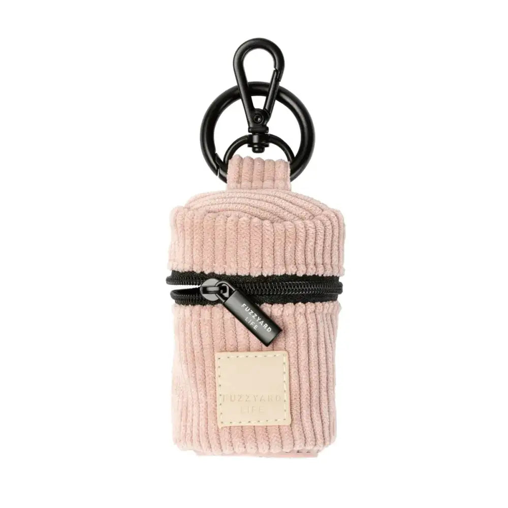 Fuzzyard Life Corduroy Poop Bag Dispenser in Soft Blush Pink - Fuzzyard - 2