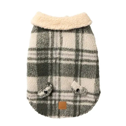 Fuzzyard Lumberjack 25 Dog Jacket - Money Green/cream - Fuzzyard - 2
