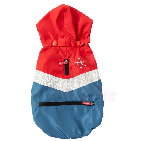 Fuzzyard Seattle Dog Raincoat - Red and Blue - Fuzzyard - 2