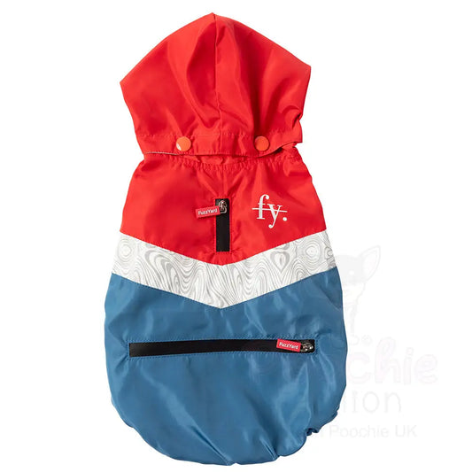 Fuzzyard Seattle Dog Raincoat - Red and Blue - Fuzzyard - 2