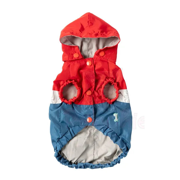 Fuzzyard Seattle Dog Raincoat - Red and Blue - Fuzzyard - 3