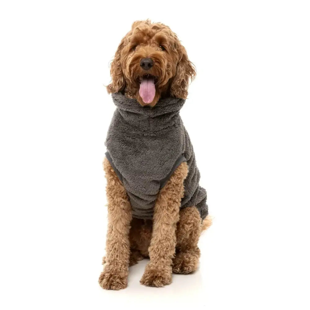 Fuzzyard Turtle Teddy Dog Fleece Jumper - Grey - Fuzzyard - 9