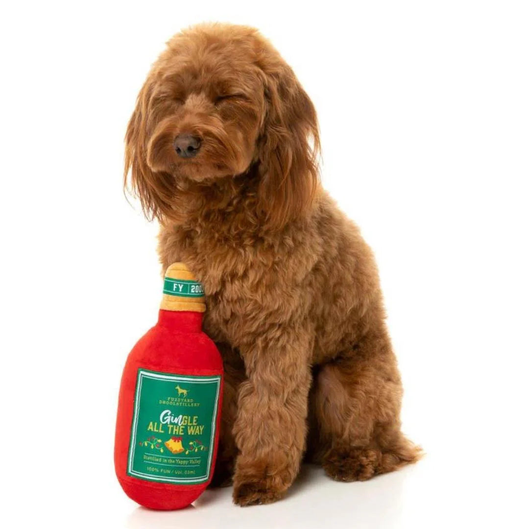 Gin-Gle All The Way Christmas Dog Toy By FuzzYard