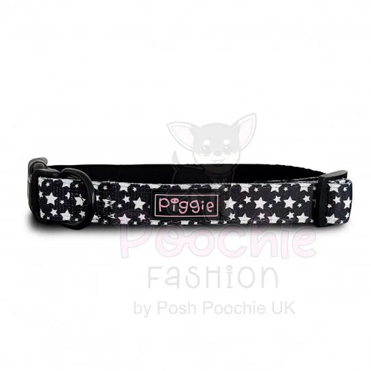 Galaxy Dog Collar and Lead Black - Piggie - 2