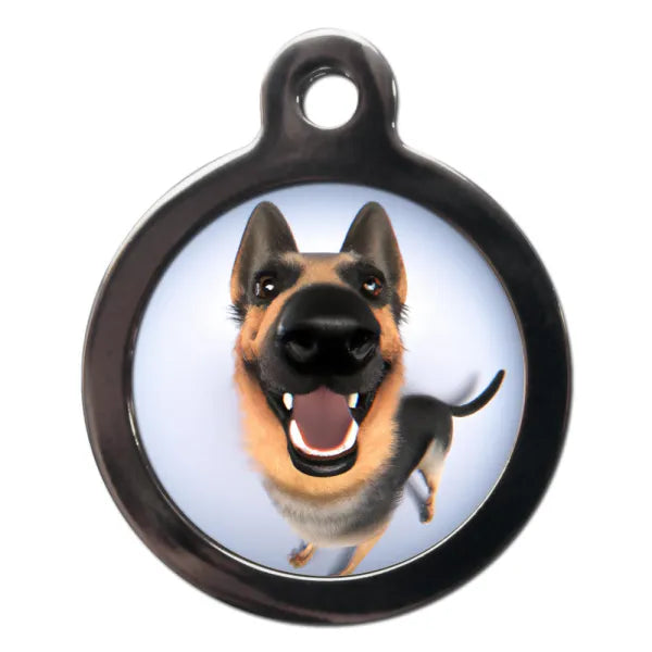German Shepherd Fish Eye Dog Id Tag Ps Pet Tags 1