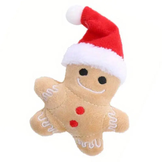 Gingerbread Man Santa Catnip Cat Toy - Posh Catz - 1