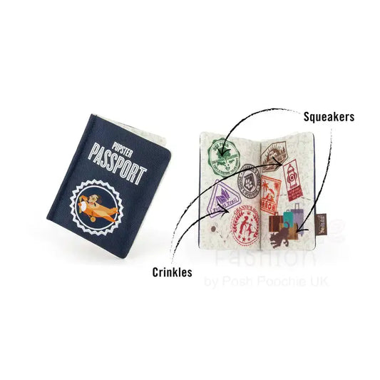 Globetrotter Pupster Passport Dog Toy by P.l.a.y - P.l.a.y - 2