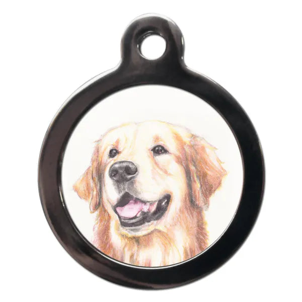 Golden Retriever Portrait Dog Id Tag Ps Pet Tags 1