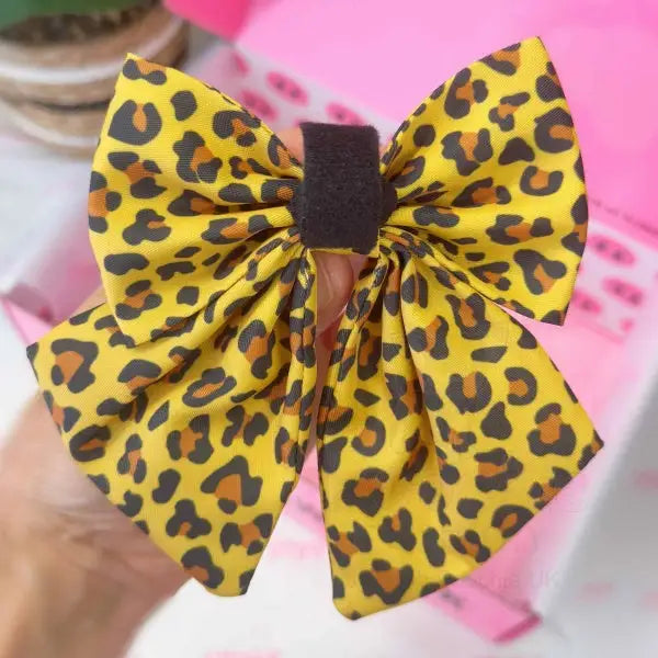 Golden Savannah Sailor Dog Bow Tie - Piggie - 3