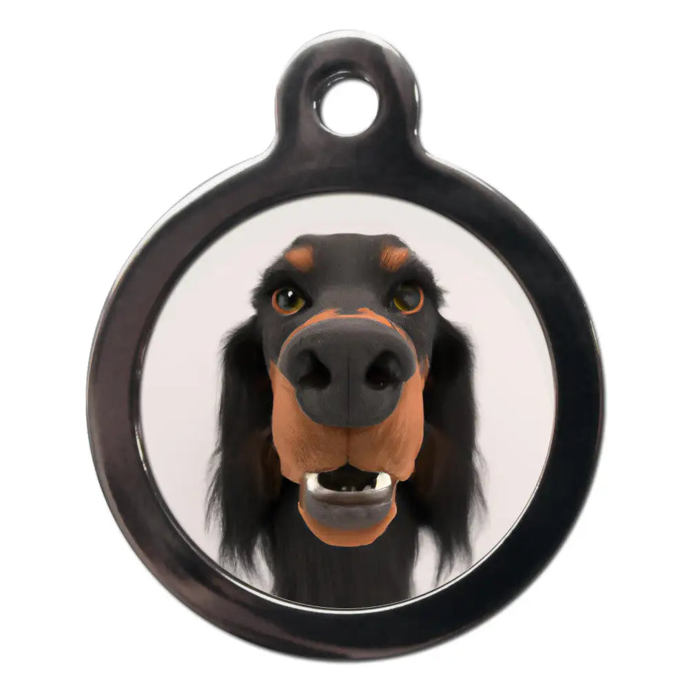 Gordon Setter Fish Eye Dog Id Tag - Ps Pet Tags - 1
