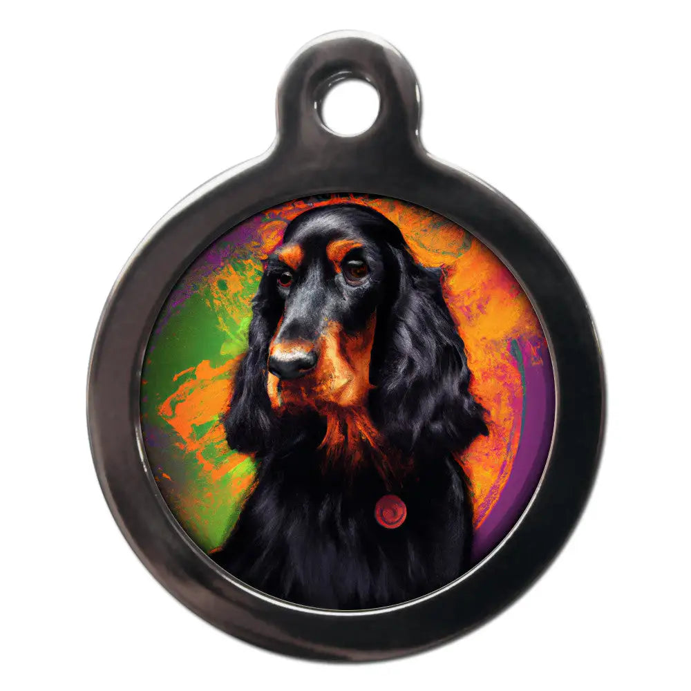 Gordon Setter Graffiti Dog Id Tag - Ps Pet Tags - 1