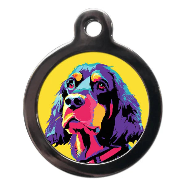 Gordon Setter Pop Art Dog Id Tag Ps Pet Tags 1