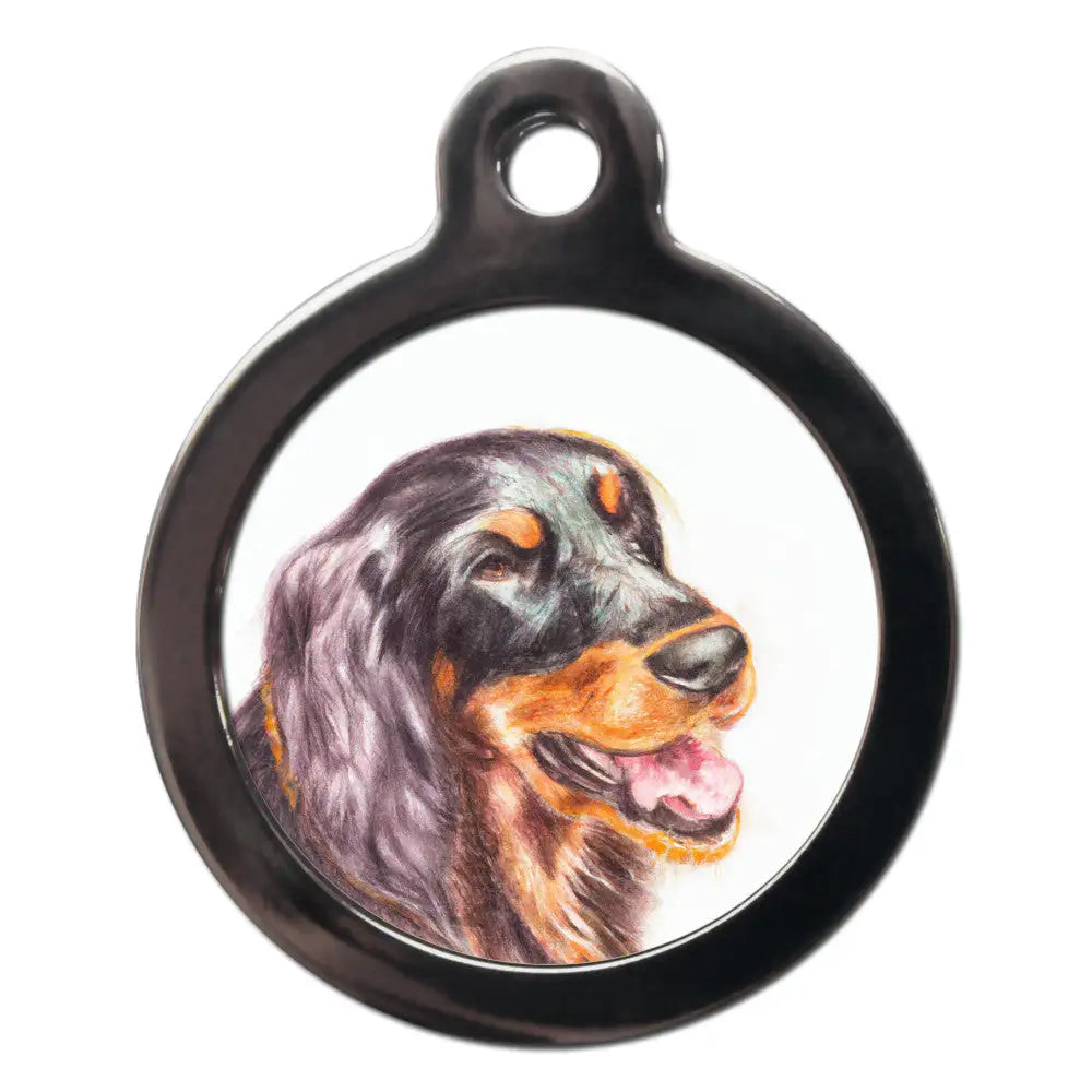 Gordon Setter Portrait Dog Id Tag - Ps Pet Tags - 1