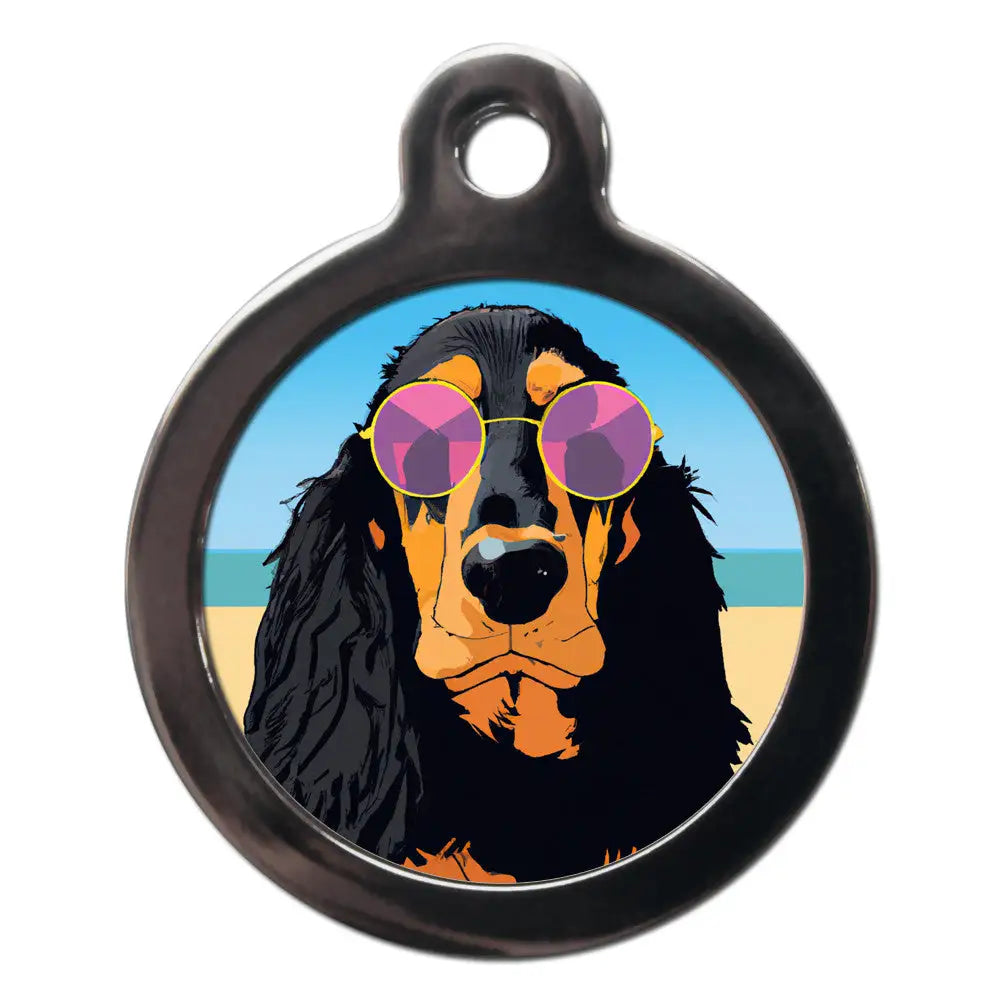 Gordon Setter Summertime Dog Id Tag - Ps Pet Tags - 1