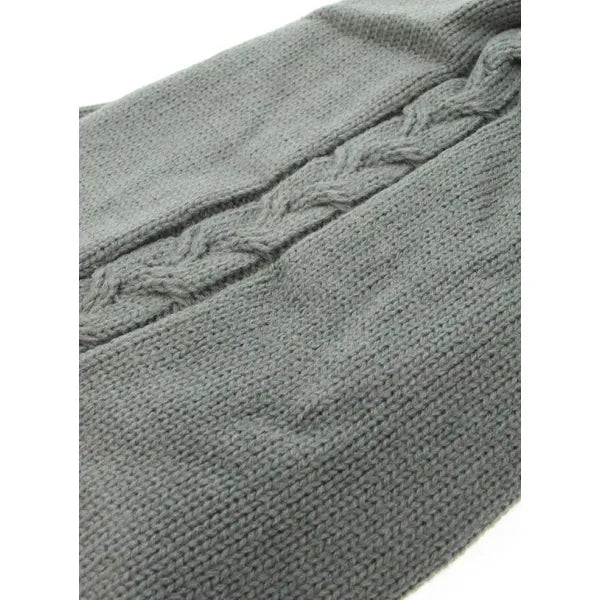 Grey Cable Knit Dog Jumper - Urban - 2