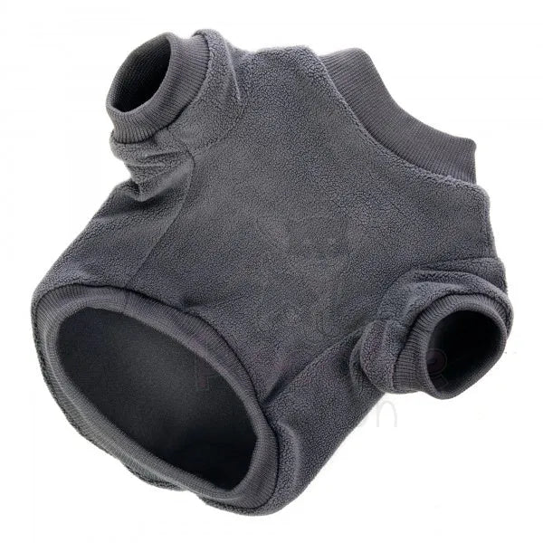 Grey Micro Fleece Dog Sweatshirt - Rich Paw - 2
