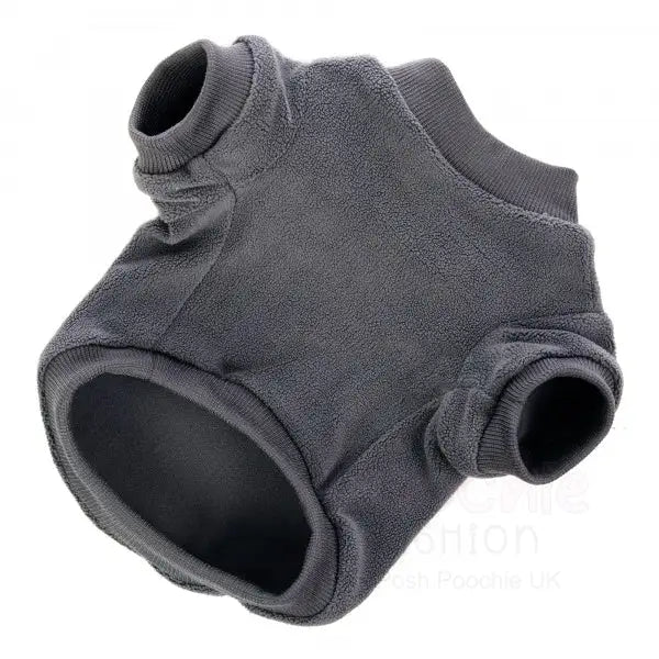 Grey Micro Fleece Dog Sweatshirt - Rich Paw - 2