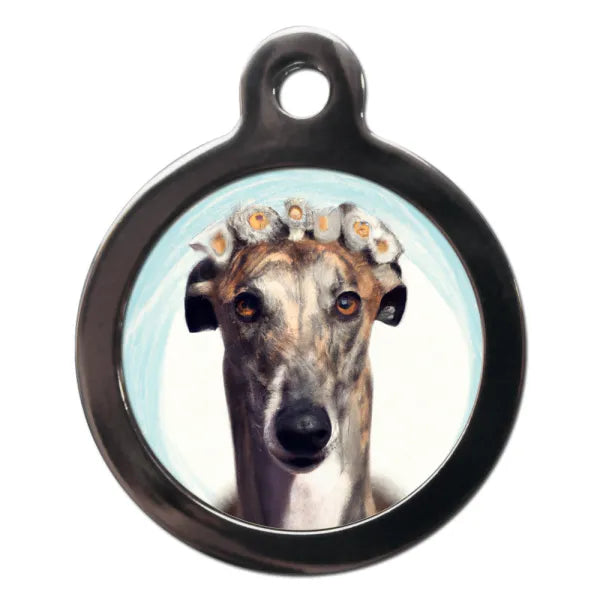 Greyhound Hippy Dog Id Tag Ps Pet Tags 1