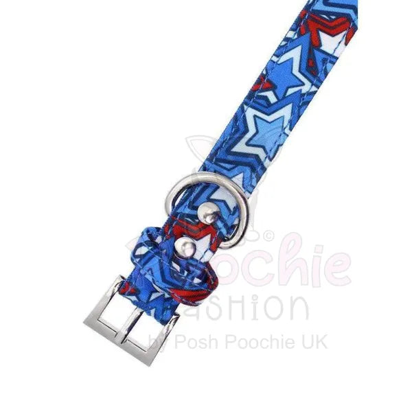 Hero Star Designer Fabric Dog Collar - Urban - 2