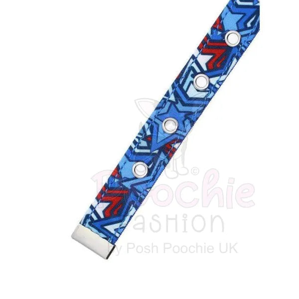 Hero Star Designer Fabric Dog Collar - Urban - 3