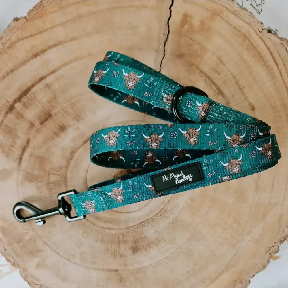 Highland Cow Dog Lead - Pet Pooch - 1