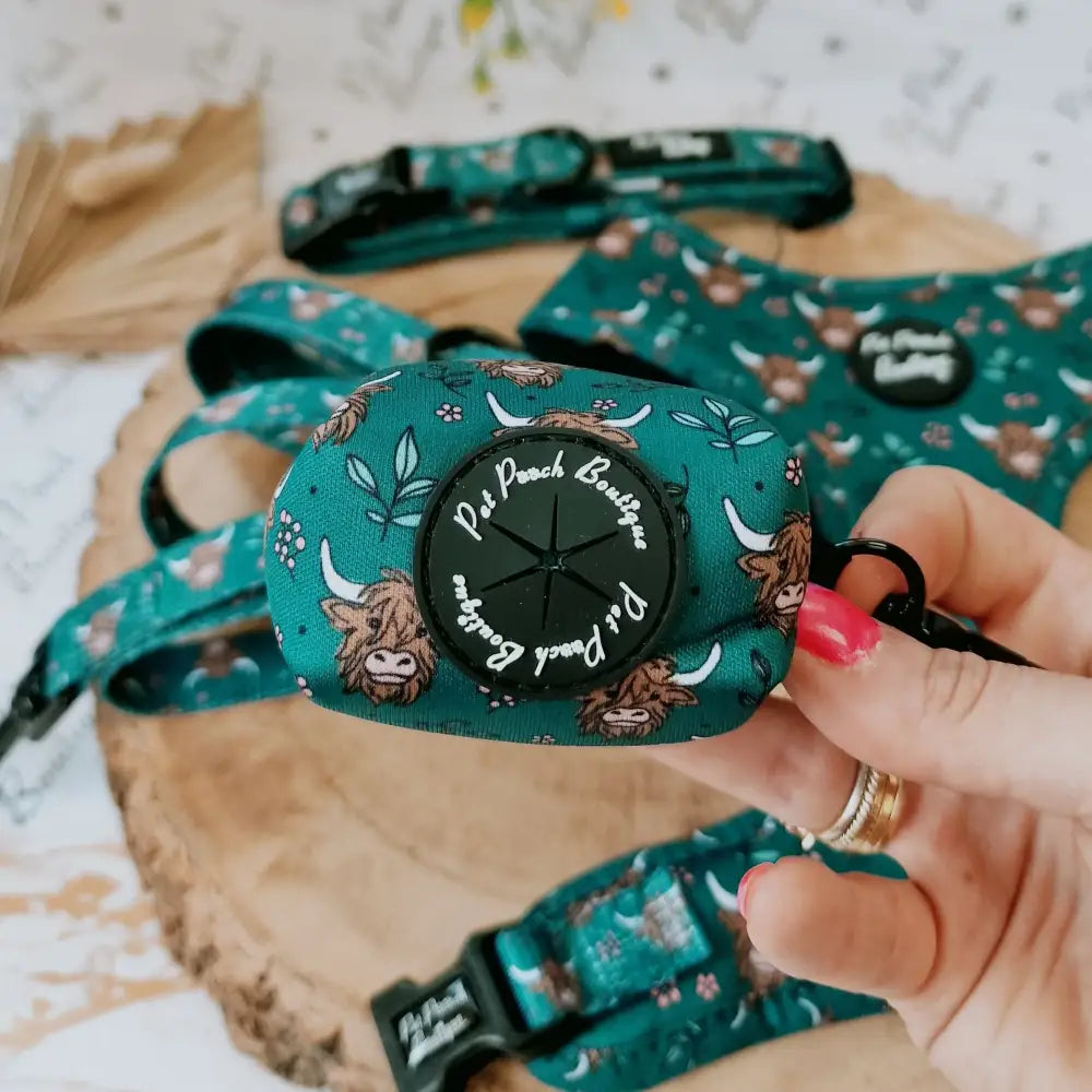 Highland Cow Dog Poo Bag Holder - Pet Pooch - 1