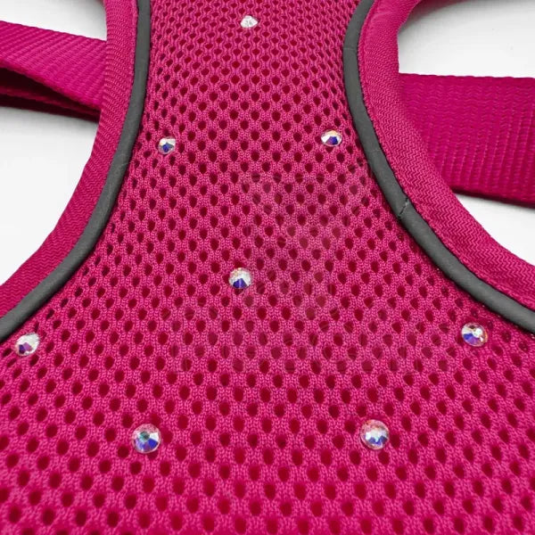 Hot Pink Crystal Dog Harness - Sale - 2