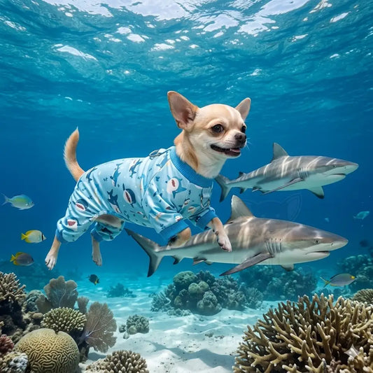 Hungry Shark Dog Pyjamas - Posh Pawz - 2