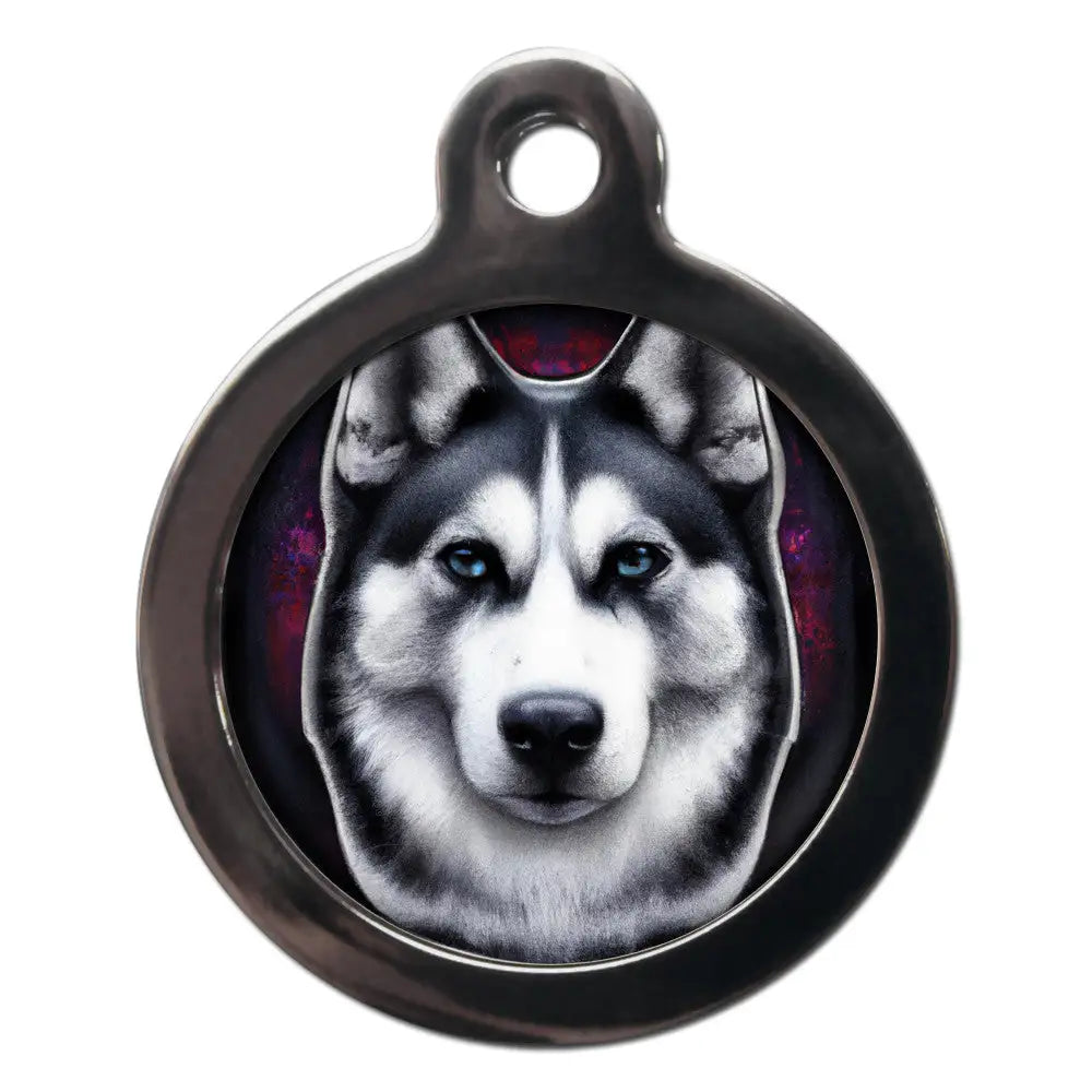 Husky Graffiti Dog Id Tag - Ps Pet Tags - 1