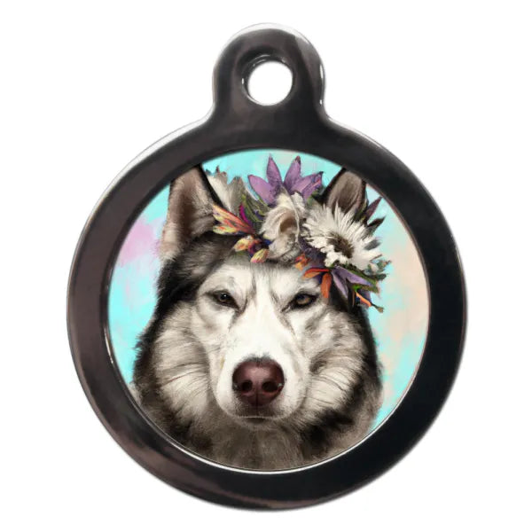 Husky Hippy Dog Id Tag Ps Pet Tags 1