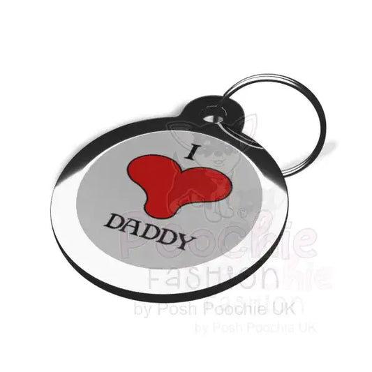 I Love Daddy Pet Id Tag - Ps Pet Tags - 2