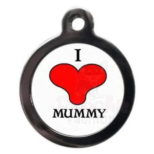 I Love Mummy Pet Id Tag - Urban - 1