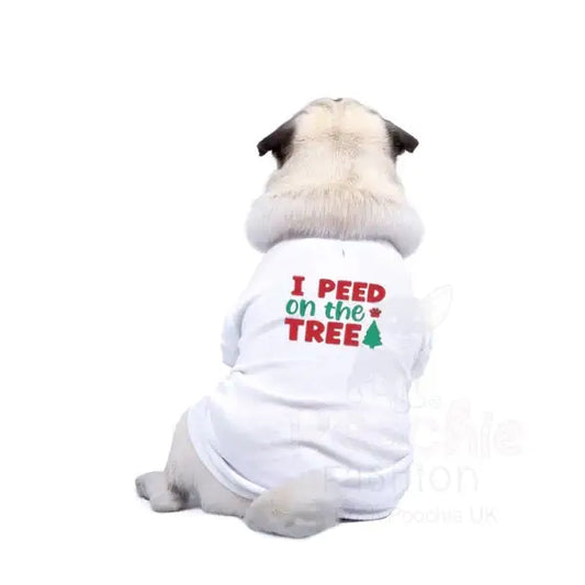 I Peed on the Tree Christmas Dog T-shirt - Rich Paw - 2