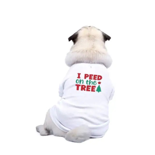 I Peed on the Tree Christmas Dog T-shirt - Rich Paw - 2