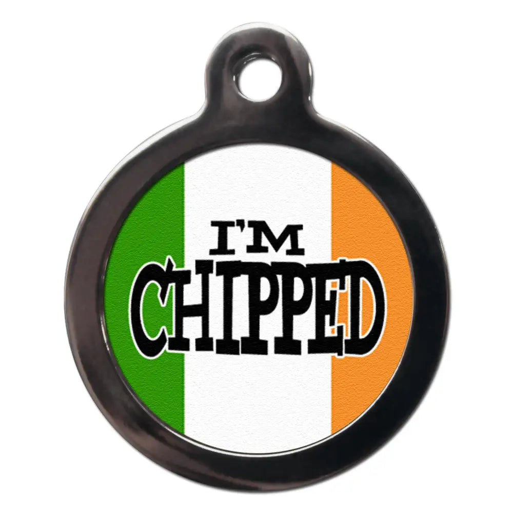 I’m Chipped Irish Flag Id Tag - Ps Pet Tags - 1