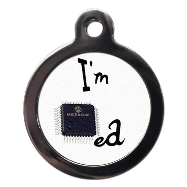 I’m Chipped Microchip Pet Id Tag Ps Pet Tags 1