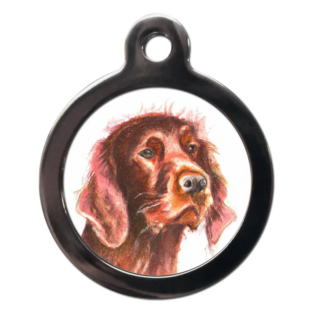 Irish Setter Portrait Dog Id Tag - Ps Pet Tags - 1