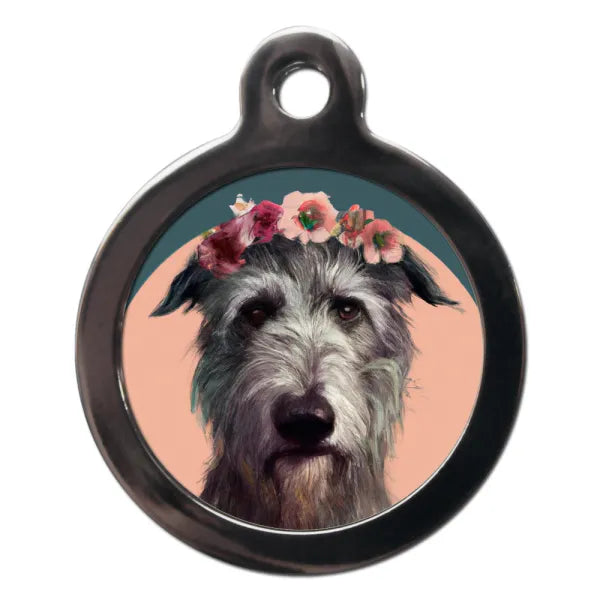Irish Wolfhound Hippy Dog Id Tag Ps Pet Tags 1