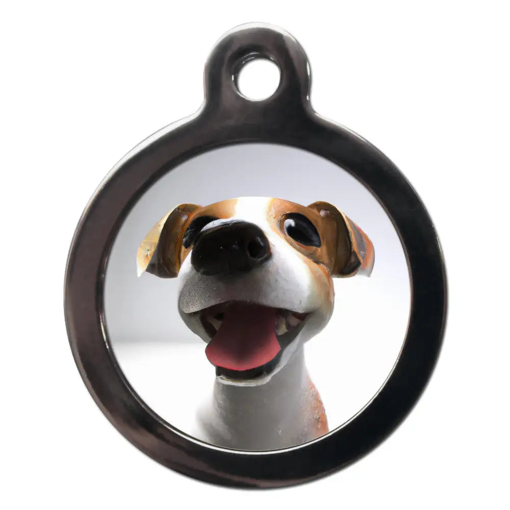 Jack Russell Fish Eye Lens Dog Id Tag - Ps Pet Tags - 1